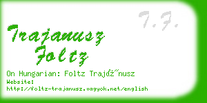 trajanusz foltz business card
